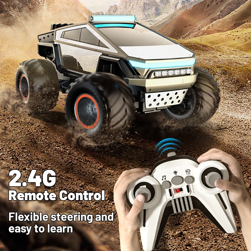 JJRC Q202 Rc 자동차 픽업 Cybertruck 원격 제어 자동차 모델 2.4G 고속 오프로드 등산 자동차 어린이 장난감 선물 맞춤