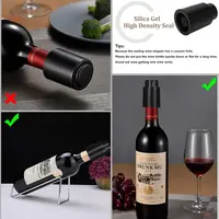 Vacuum Wine Bottle Stopper Sealed Storage Vacuum Memory Wine Stopper Push Style Bar Tools Barware Reusable Wine Cork 3