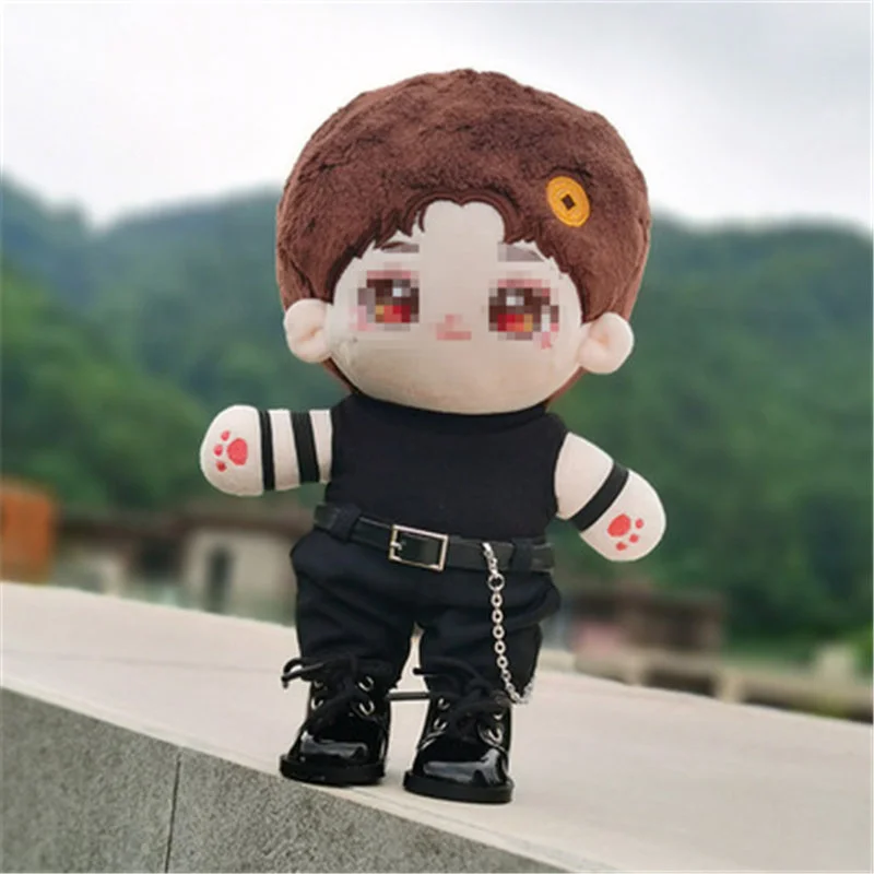 20CM Star Cotton Doll Clothes Fashion Chain Top Suit The same as Hong Kong Mirror Anson Lo 20cm Plush Doll Clothes