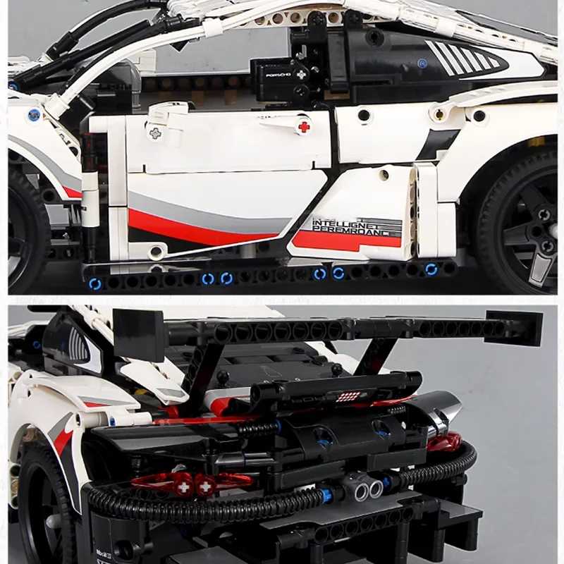 1580PCS 42096 Race Car Mechanical Building Set 1:8 Scale RSR