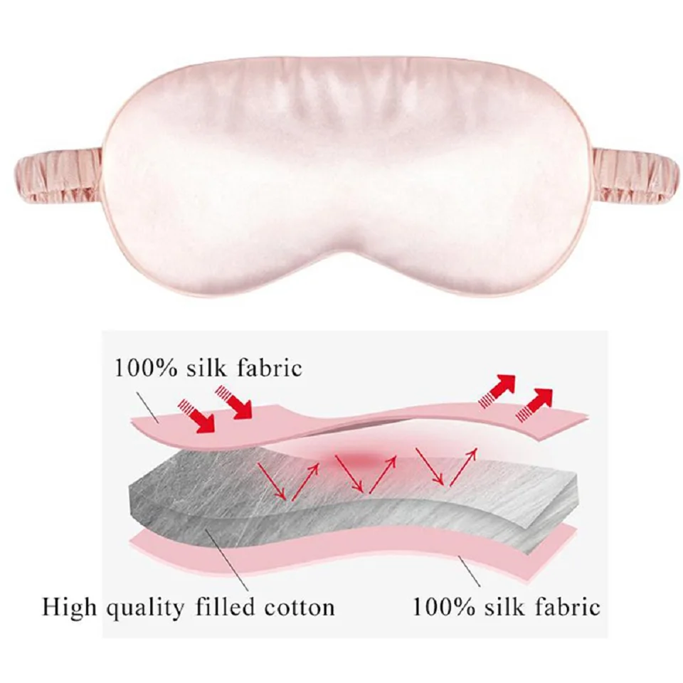Block Out Light Soft Padded Silk Sleep Masks Blindfold Sleeping Eye Patch Masks Block Out Light with Universal Eye Protect Tools