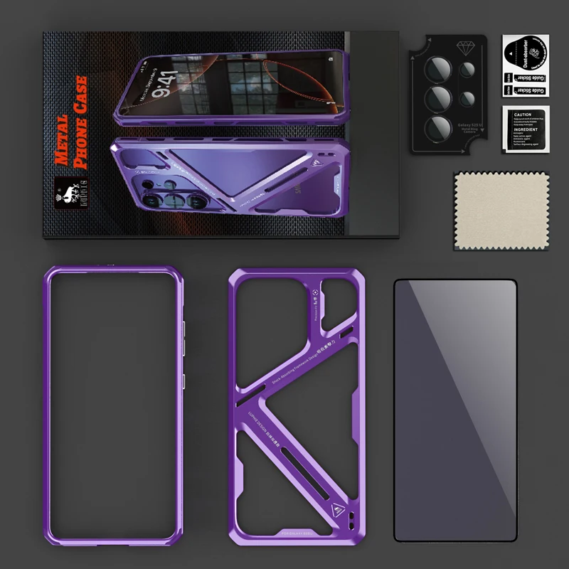 Ultra Light Armor Shockproof Aluminum Alloy Back Cover Case
