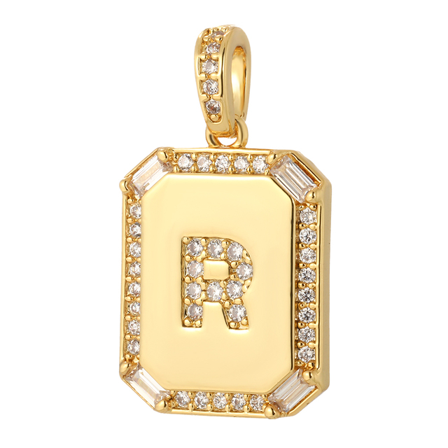 26 Letter Alphabet Charms for Necklace Keychain Diy Accessories Gold Name Charms for Jewelry Making Supplies initial pendant