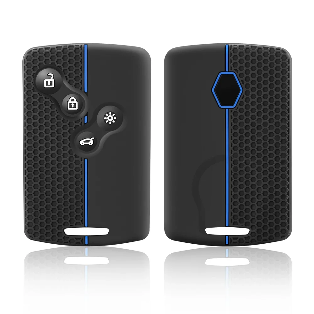 フランス車用スマートキーケース（革茶屋公式） 車のキーカバーケース ABS 車 キーカードケース ABS カーボンファイバー車の キーケースカバールノー用コレオス用キャプチャー用カジャル用メガーヌ用クリオ用風光明媚 キーケース車 TPU 車用キーケース カバー に適合する ルノー に適合する コレオス に適合する カジャー に適合する キャプチャ