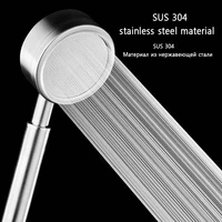 Bathroom Brushed Handheld Shower Head 304 Stainless Steel Pressurized Rain Shower Head Spa Water Saving Shower Head with Filter 1