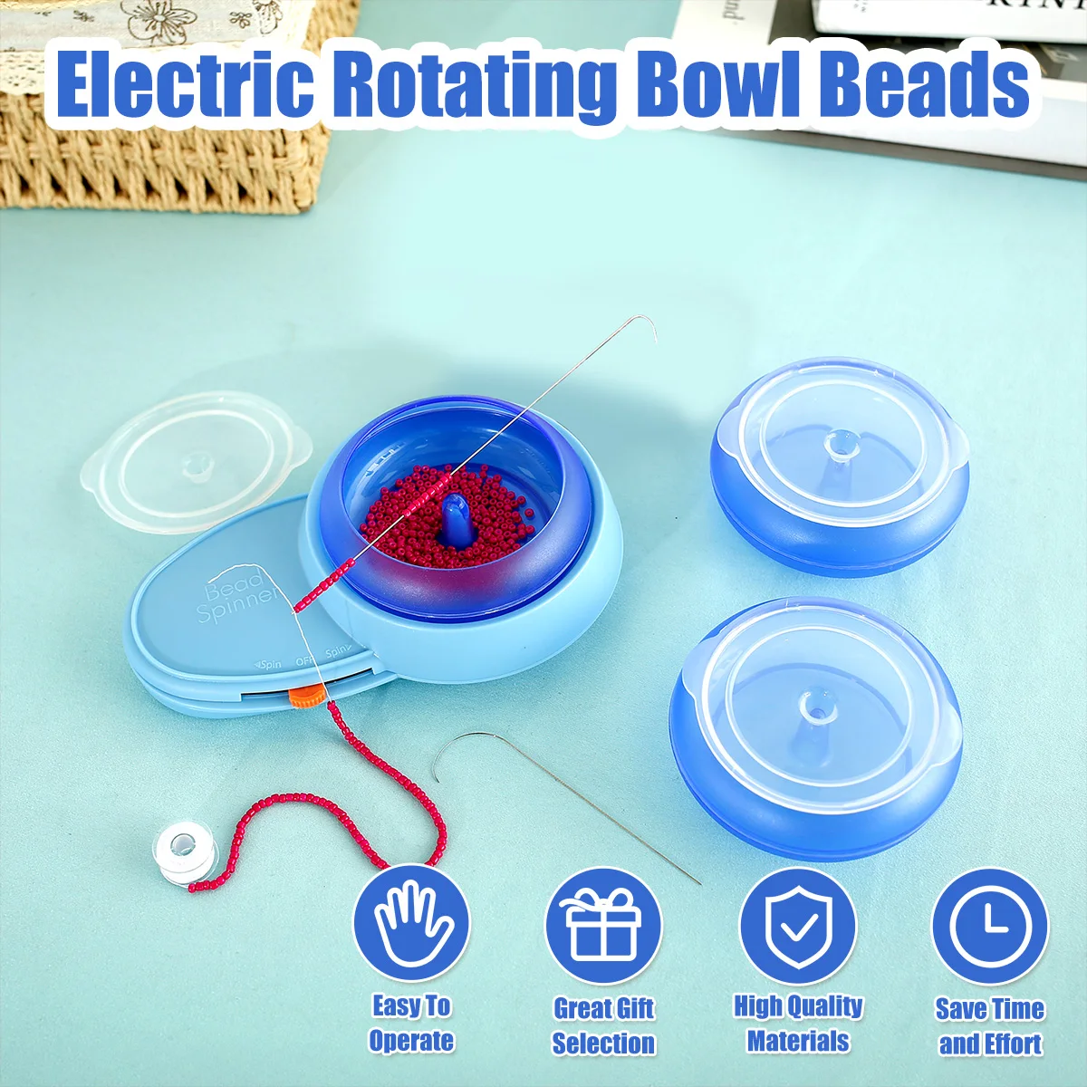 Automatic Bead Spinner Electric Beading Bowl Spinner Adjustable