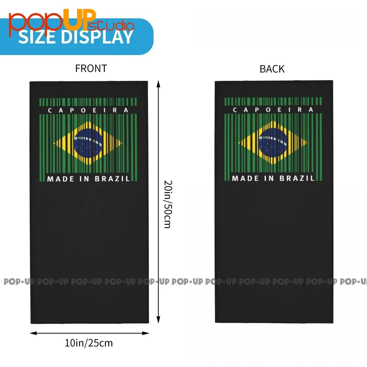Capoeira Made In Brazil Neck Gaiter Bandana Scarf Face Mask