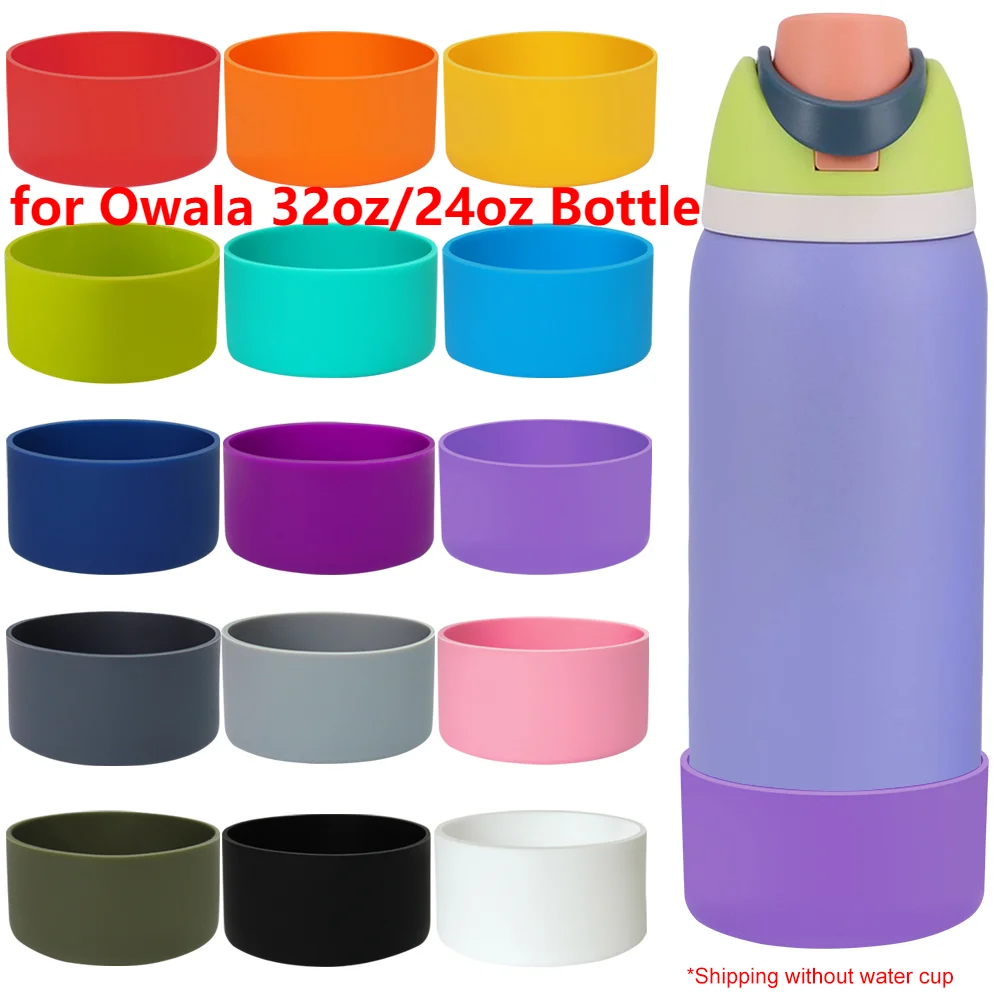 Weiche Silikonstiefel für Owala 32oz/24oz Flask Water Bottle Anti-Rutsch-Schutzhülle Bodenschutz Schutzbodenbasis
