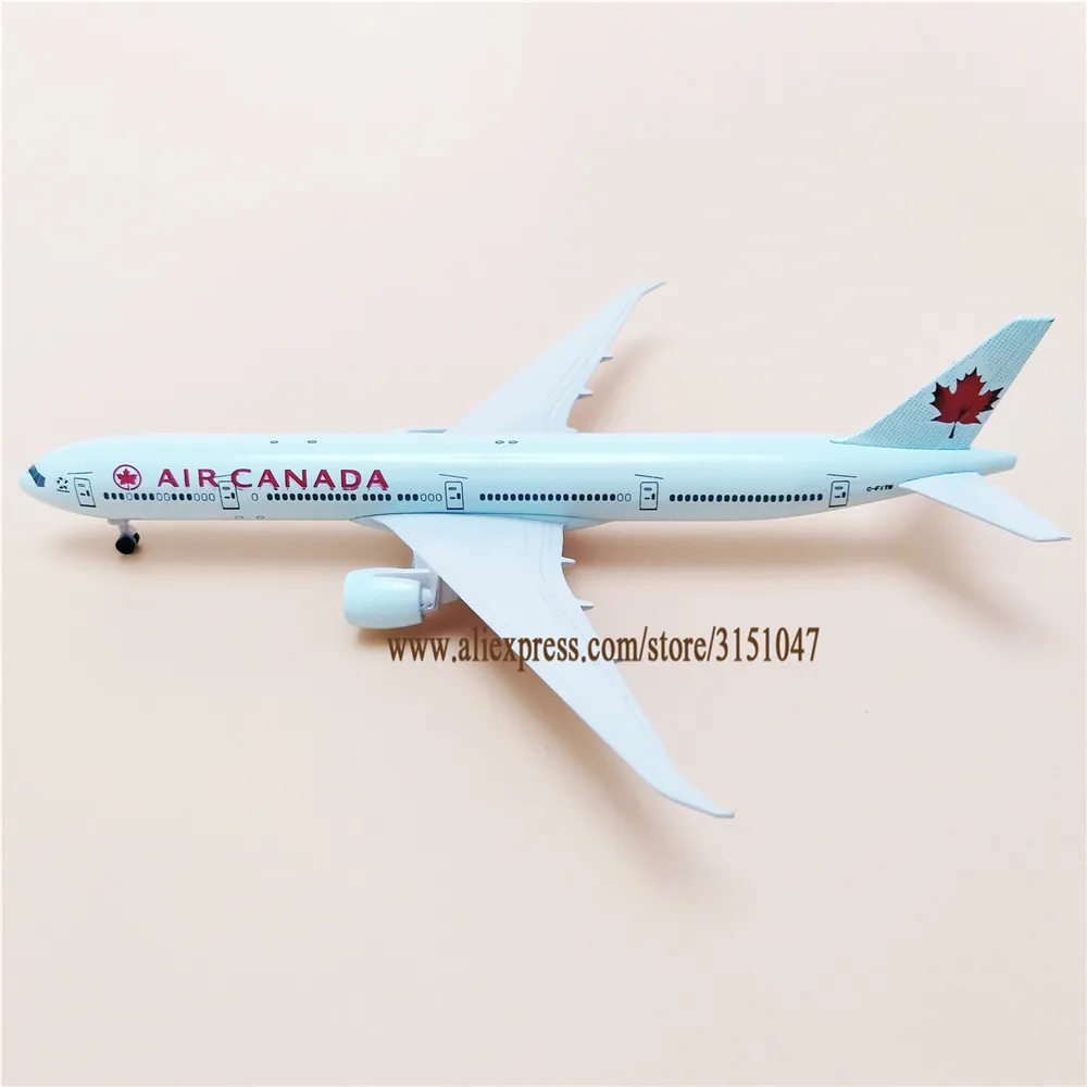 19 см сплав модель воздушного самолета Canada Airlines B777 Боинг 777 литый под давлением