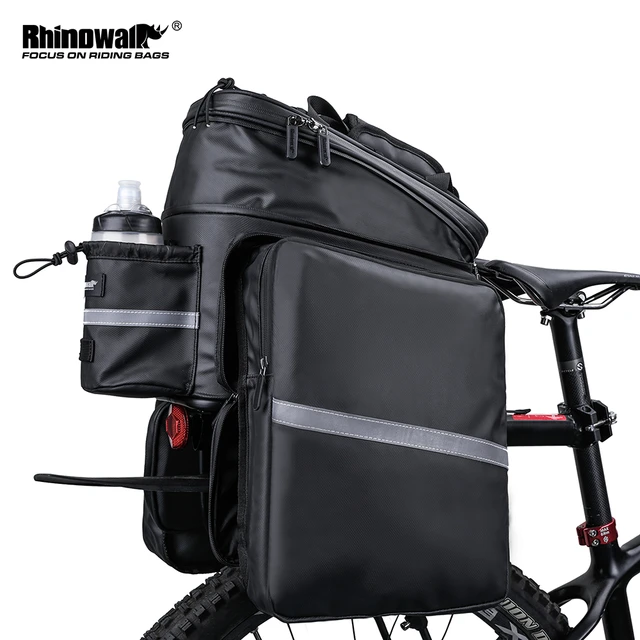 Rhinowalk-大容量の自転車バッグ,防水,マウンテンバイクバッグ,サドルバッグ,トランクバッグ,ラゲッジキャリア,調整可能