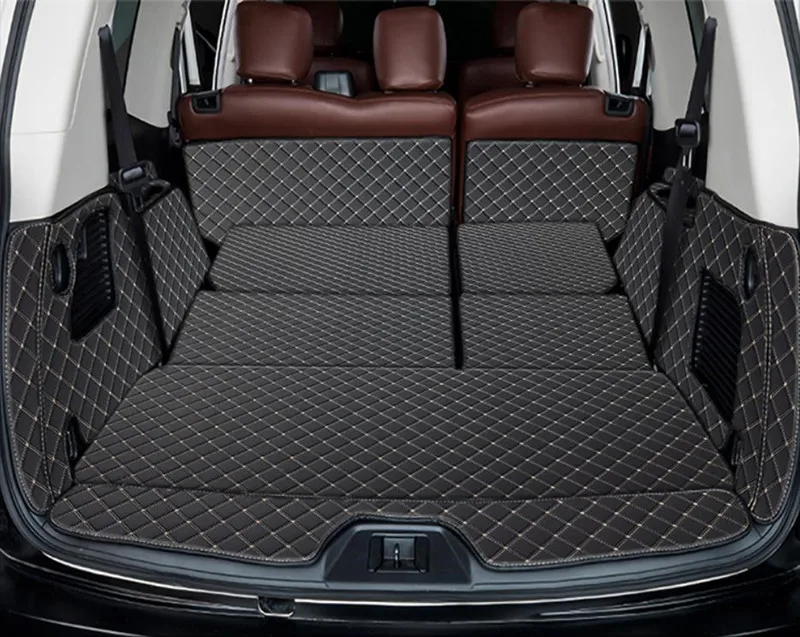 

Best quality! Special car trunk mats for Infiniti QX56 7 8 seats 2013-2010 durable boot carpets cargo liner cover,Free shipping