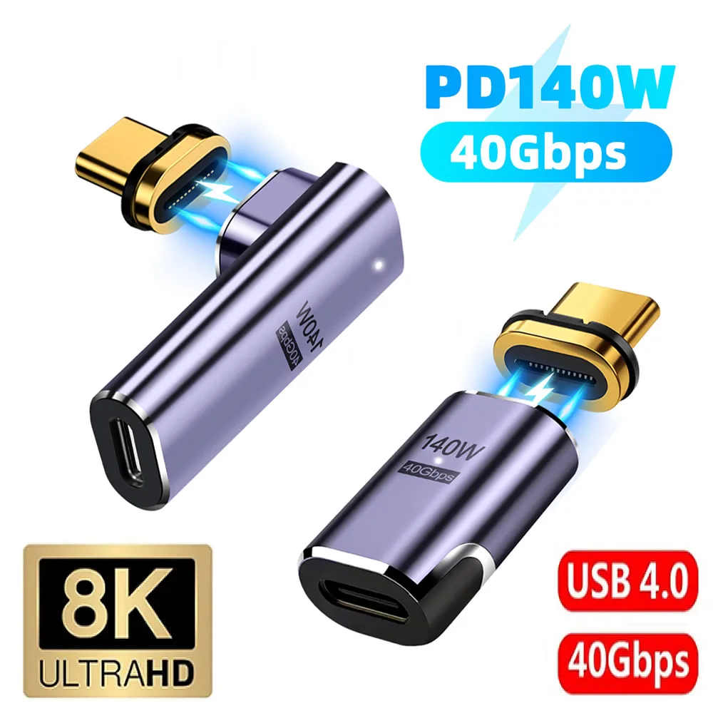 Ultra High-Speed 140W USB-C Magnetic Adapter with 8K Video Support