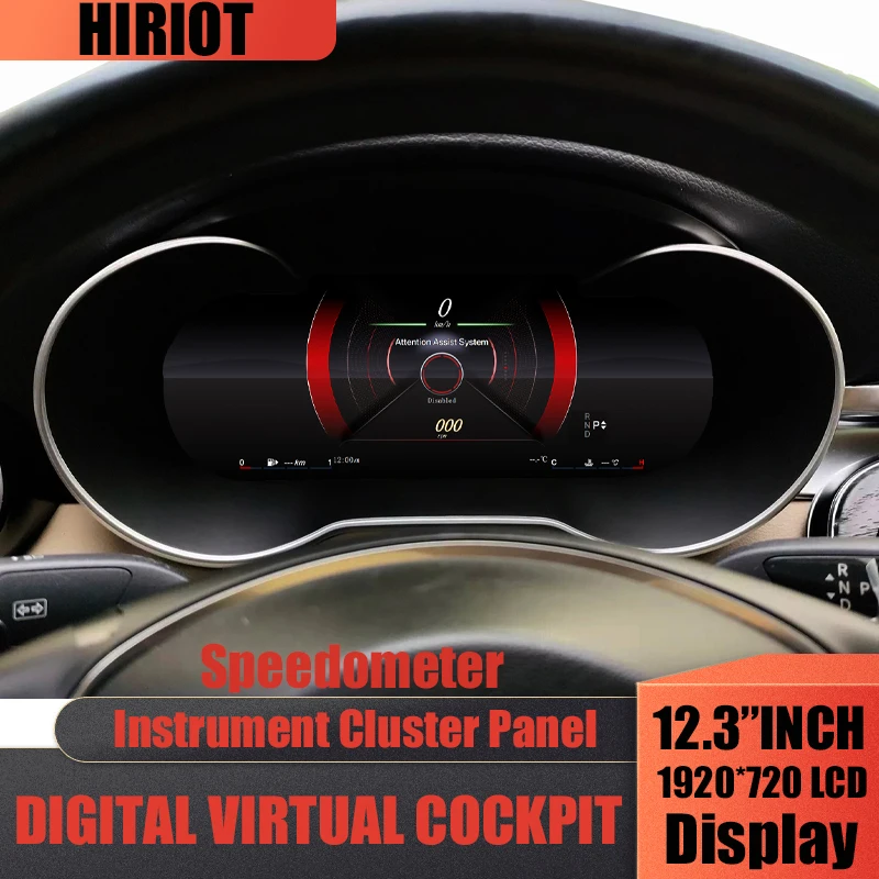 Panel de instrumentos digital de 12.3'' para Mercedes Benz GLC/Clase C W253 X253 W205 NTG5.0 2015-2018 Velocímetro para el tablero 1