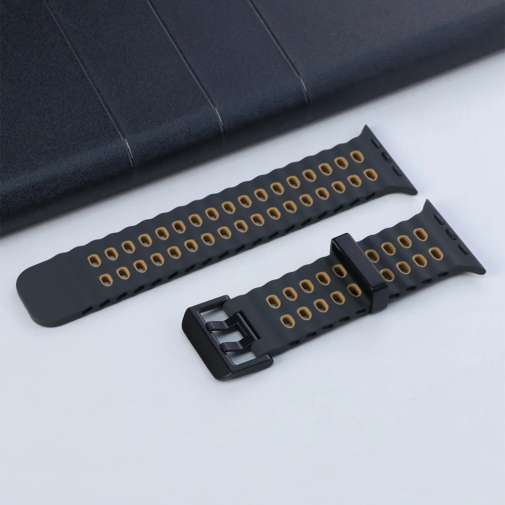 ตัวเลือกสินค้า สายซิลิโคนระบายอากาศ iWatch Ultra 45-49mm ใส่ได้ทุกรุ่น