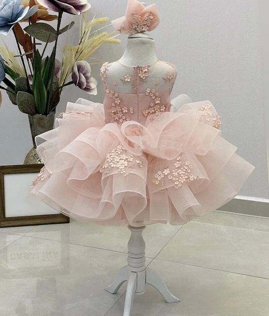 robe cérémonie tutu tulle doux pour fillette