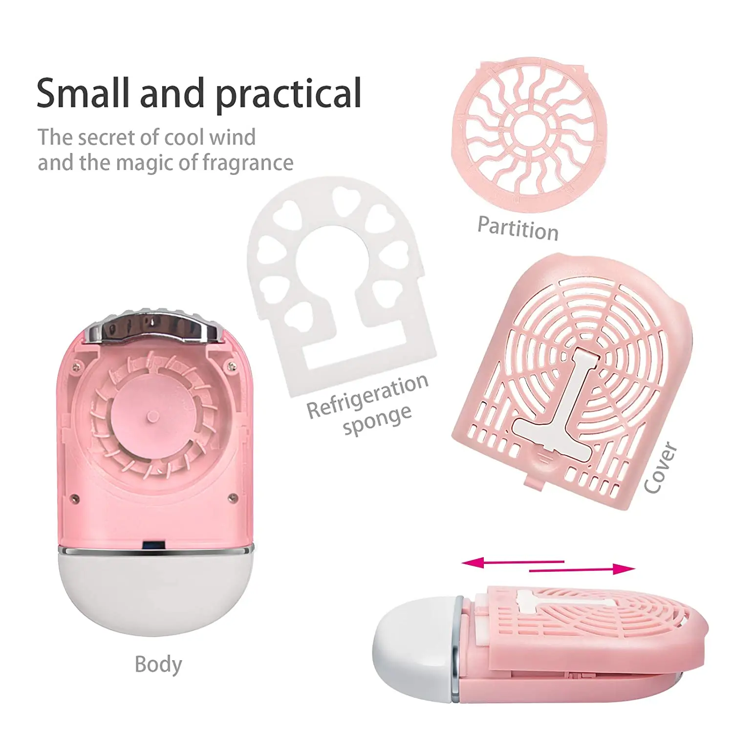 Krofaue Mini USB Eyelash Fan Dryer Blower Extension Graft Eyelashes Dedicated Air Conditioning Glue Fast Dry Makeup Tools