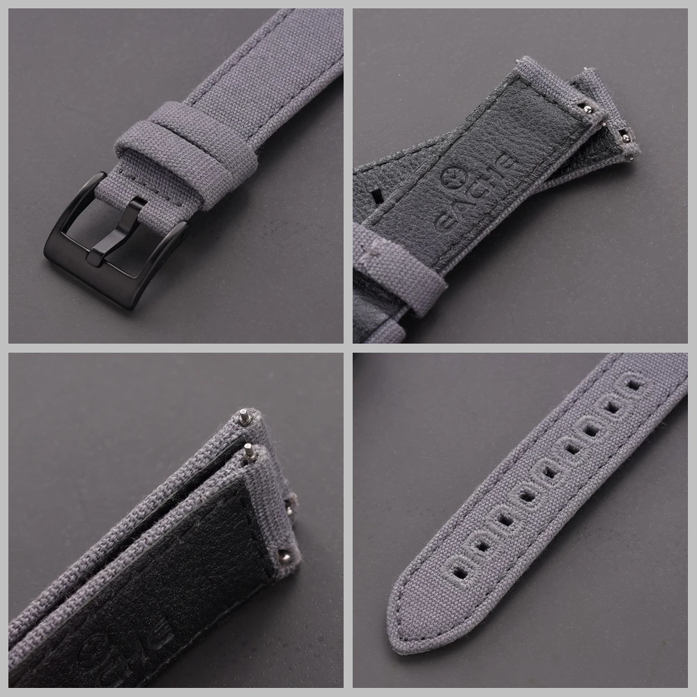 Bracelet Nylon Pour Montre 18mm 20mm 22mm - Élastique, Ajustable, Déclipsable Rapide - Homme Femme - Multi Motifs