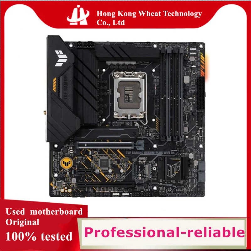 Scheda Madre Intel B660 Tuf Gaming B660M-Plus Wifi D4 Usata Scheda Madre Desktop Originale 1700 Lga1700 Ddr4 128Gb M.2 Usb3.0 Sata3