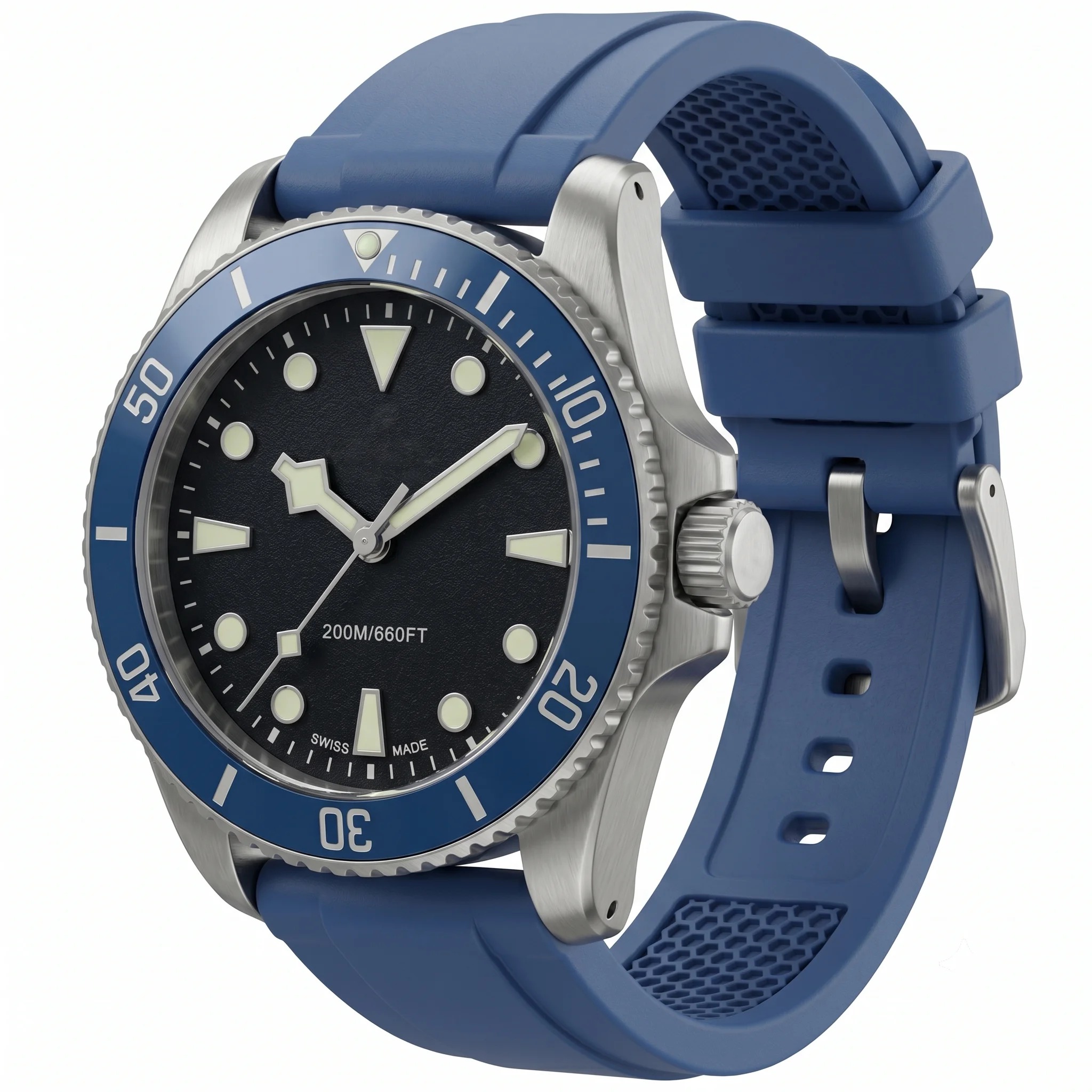 Waterproof Silicone Sports Watch Strap – Soft Rubber Replacement Band