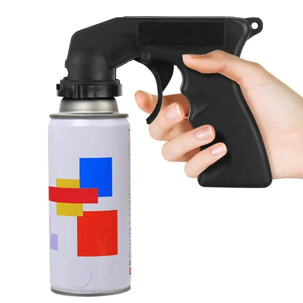 Spray Adaptor Paint Care Aerosol Spray Gun Handle With Full Grip Trigger Locking Collar Car Maintenance Painting Paint Tool New