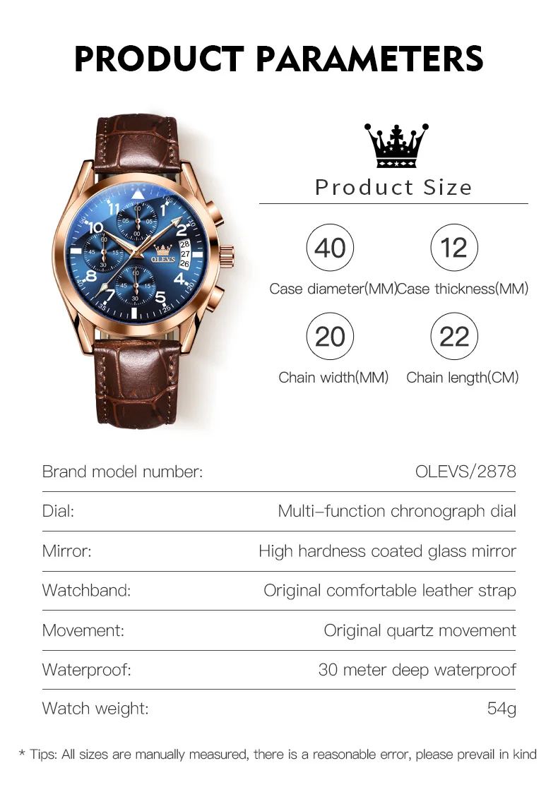 pulseira de couro relógios, Top Brand Luxo