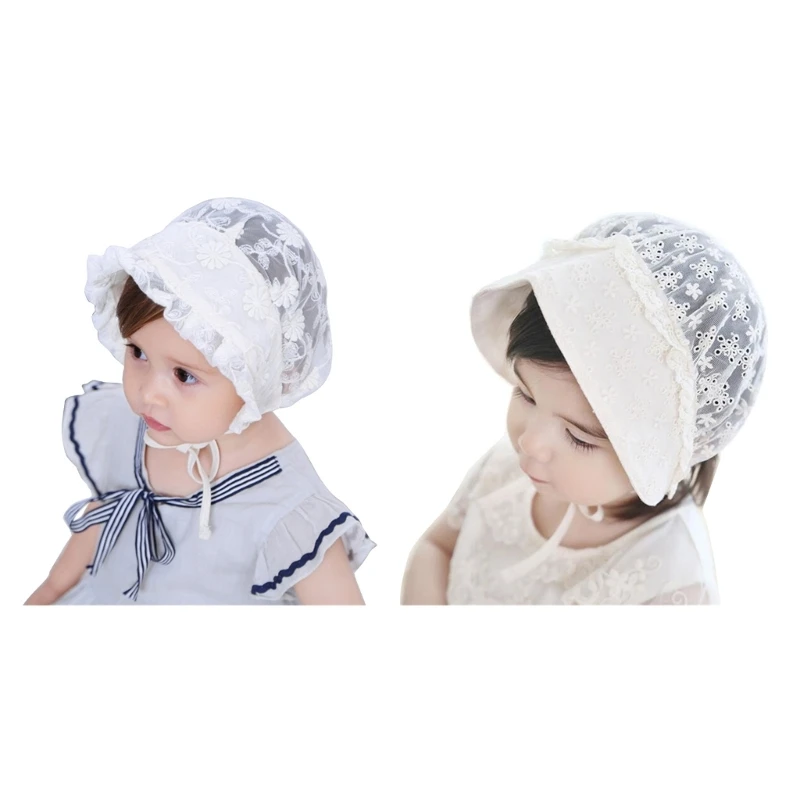 

Lace Decors Hat for Baby Girls Outdoor Sun Protections Caps Spring Summer