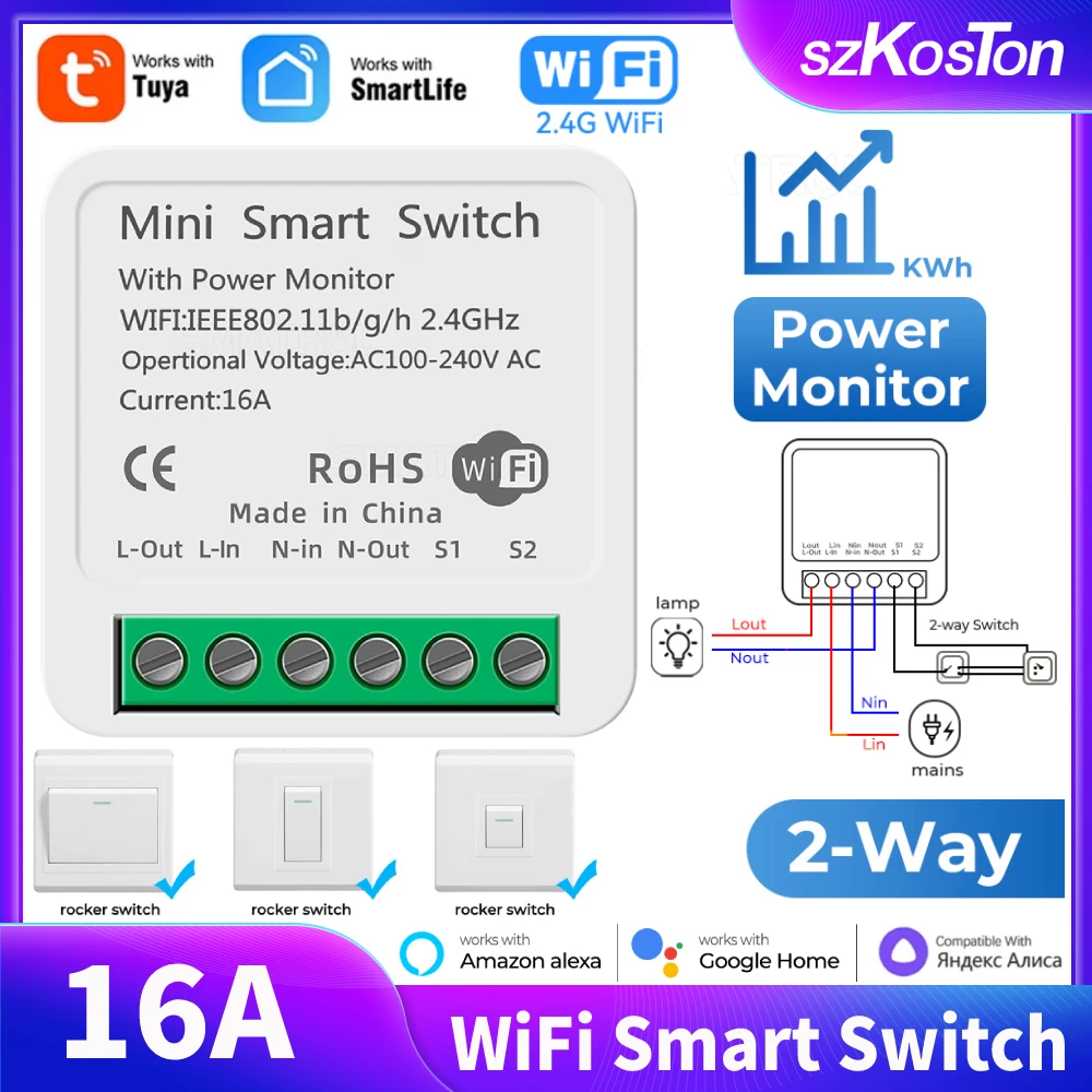 Sonoff Pow R2 15A Wifi Smart Switch With Smart Home Energy Consumption Monitor 6920075733259 - Foto 9
