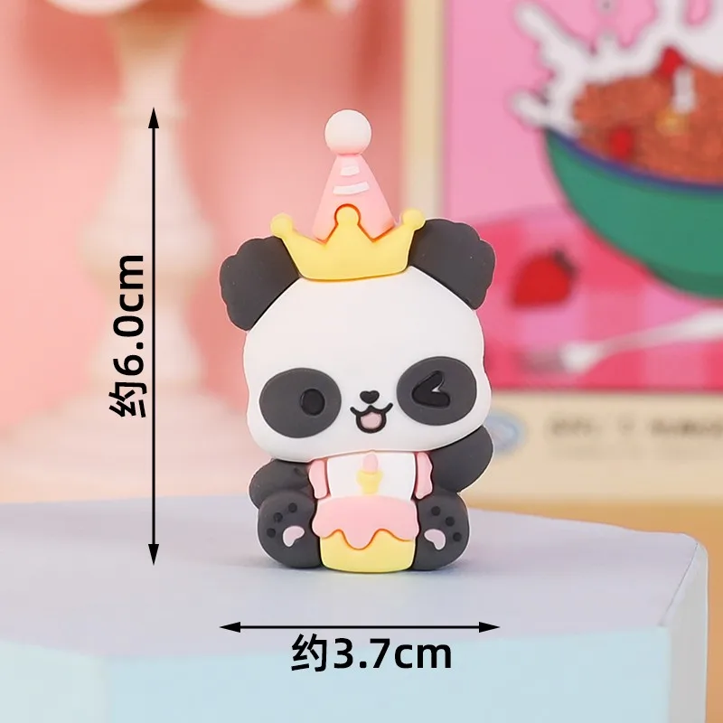 Alles Gute zum Geburtstag Kuchen Topper Polymer Clay Panda Dekoration Hochzeit Baby Dusche Kuchen Topper Kinder Gefälligkeiten Cupcake Dessert Zubehör – Detail 8