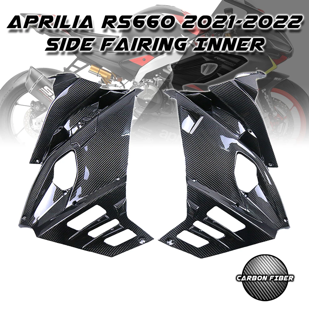 

For Aprilia RS660 RS 660 2021 2022 + 3k Carbon Fiber Side Fairing Part Kit Panels Cover Fairing Motorcycle Accessories