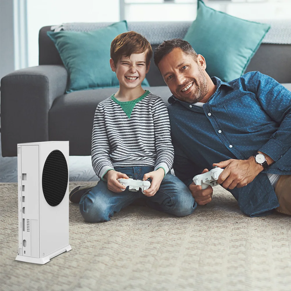 Xbox 시리즈 S 게임 콘솔 액세서리용 냉각 통풍구가 있는 수직 스탠드 전자기기 액세서리