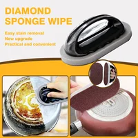 Reusable Emery Magic Sponge - Kitchen Pot Brush with Handle for Easy Cleaning and Decontamination - Washable and Eraser Cleaning 1