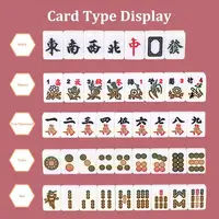 Mahjong Sets Board Game With Large Storage Bag Portable Table Game With 146 Melamine Resin Mahjong Tiles For Family Leisure Time 2