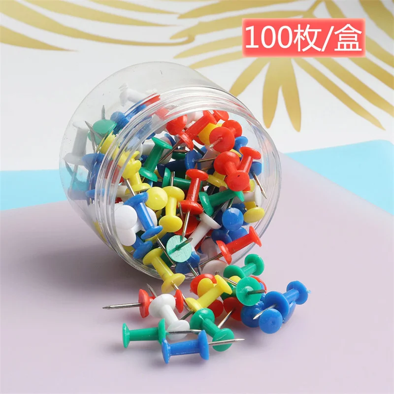 120PCS Multicolor Push Pins for Cork Board Office push pins