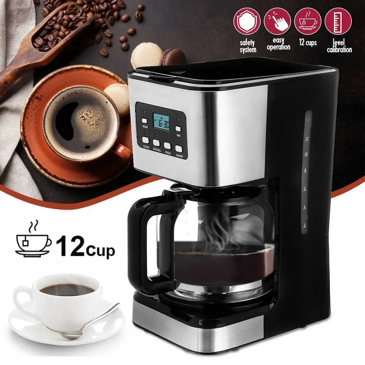 Cafetière électrique Evertek Modena 600W