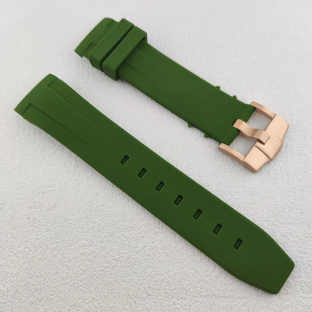 Premium Rubber Watch Strap 22mm Replacement Bracelet - Durable and Comfortable Watch Accessory