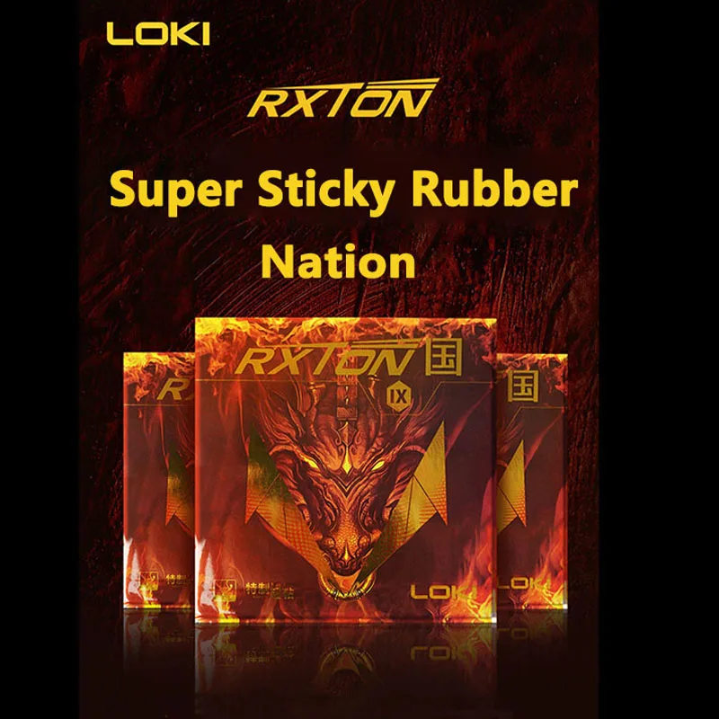 Description Picture 2 of itemOriginal LOKI RXTON IX Table Tennis Rubber National Sticky Ping Pong Rubber Sheet RXTON 9 Blue Sponge