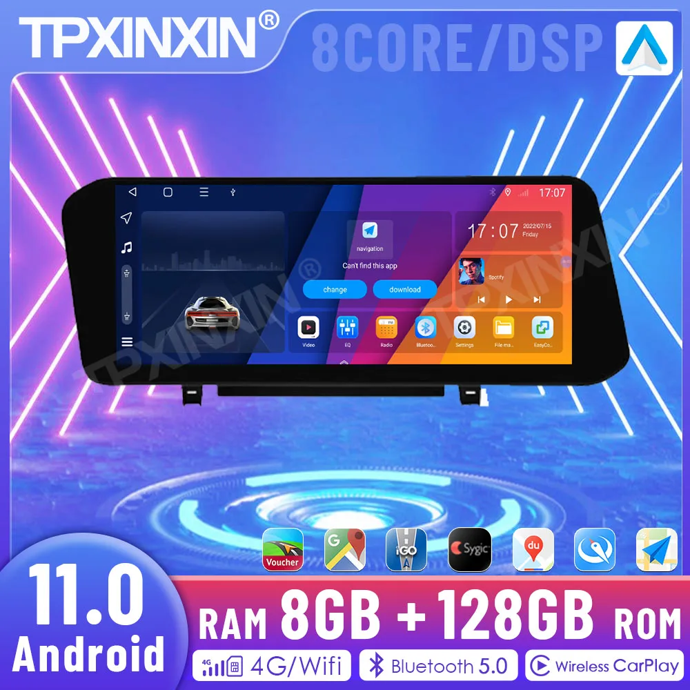 

Автомагнитола 2 Din, беспроводной приемник, Bluetooth, Android 11,0, 8 + 128 ГБ, для Mazda 3CX30 2020, GPS-плеер, радио, автомагнитола, головное устройство