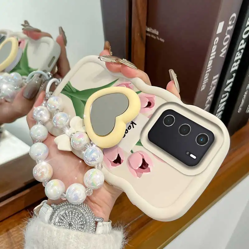 Stay Happy Phone Case Set with Lanyard and Stand - 3 Piece Bundle