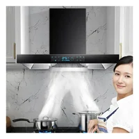Wall Mount Smart Kitchen Cooktop Hood Cooktop Extractor Fan Hood Black 24 36 Inch Range Hood 2