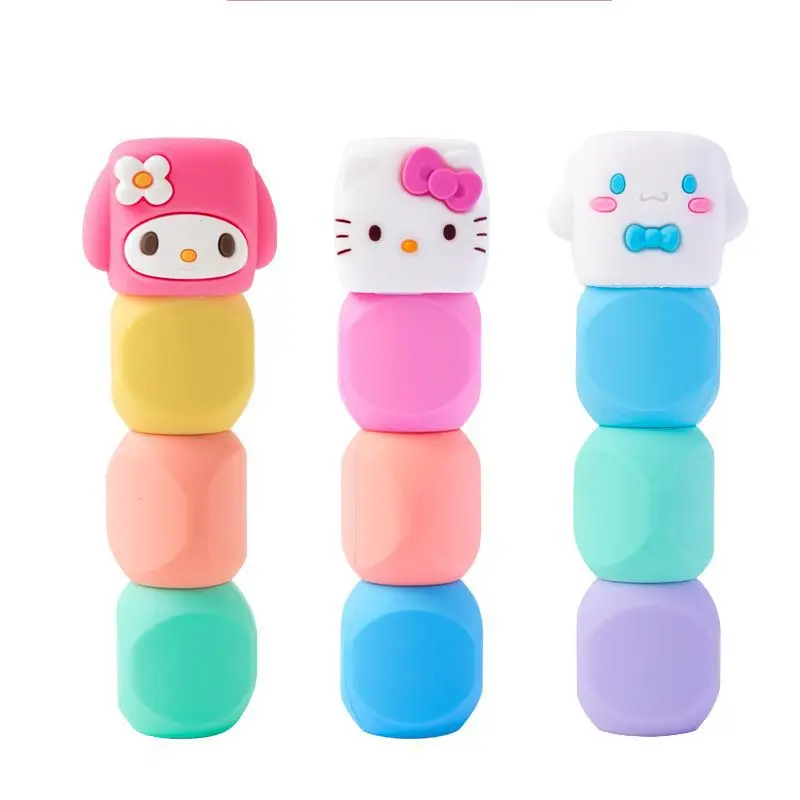 

Hello Kitty My Melody Kawaii Sanrio Cinnamoroll Anime Marking Pen Cute Cartoon Student Stationery Creative Color Highlighter