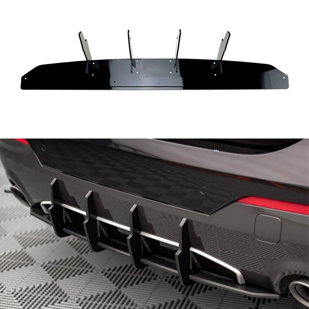 

For BMW G22 4 Series Coupe M-PACK M Performance Body Kit 2020 2021+ Gloss Black Street Pro Rear Bumper Diffuser Side Splitters
