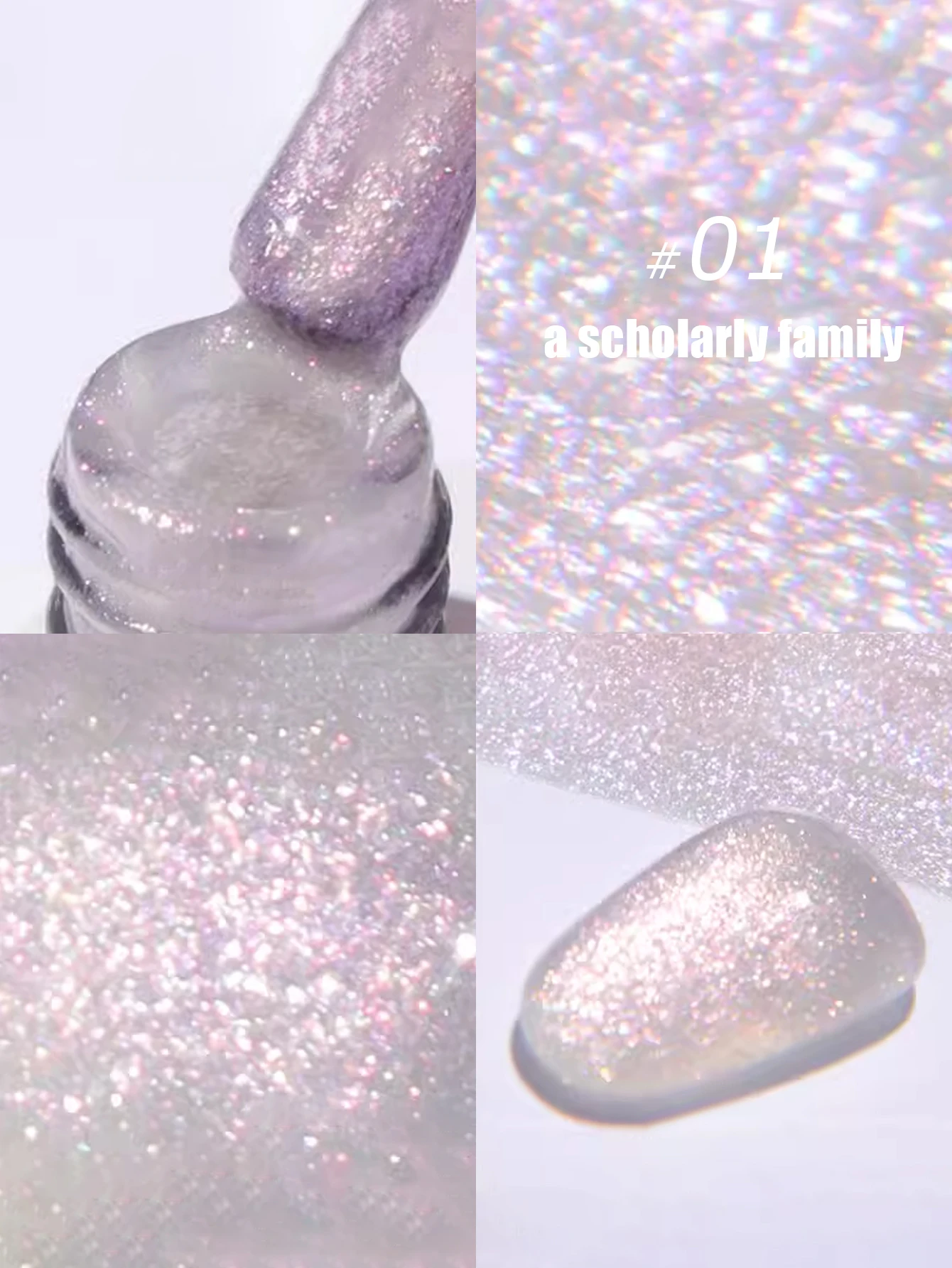 MIANEL 12ml Weißer Pfirsich Oolong 3-Farben-Serie Diamant-Gel-Nagellack Glitzer-Nagellack Gel Rosa Nägel 1-12 Stück – Detail 23