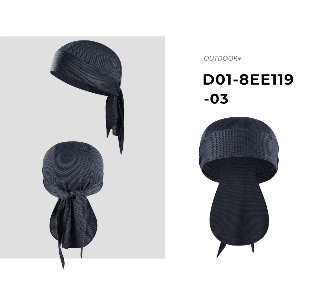 Lightweight Short Tail Breathable Adjustable Du-Rag/ Bandana/ Headband/ Headwear