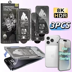 Premium Full - Screen Anti - Shatter Tempered Glass Screen Protector with Dust - Proof Technology - iPhone 16 Pro Max