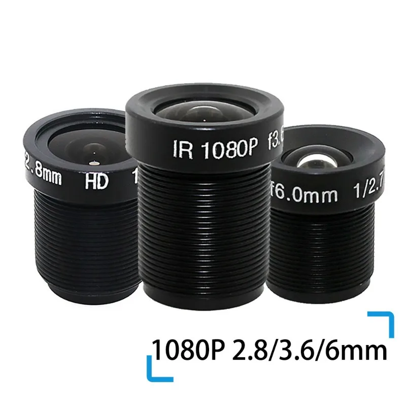 ESCAM 1080P 2.8/3.6/6mm CCTV LENS Security Camera Lens M12 2MP Aperture F1.8, 1/2.5" Image Format Surveillance Camera Lens HD camera lens surveillance camera accessories