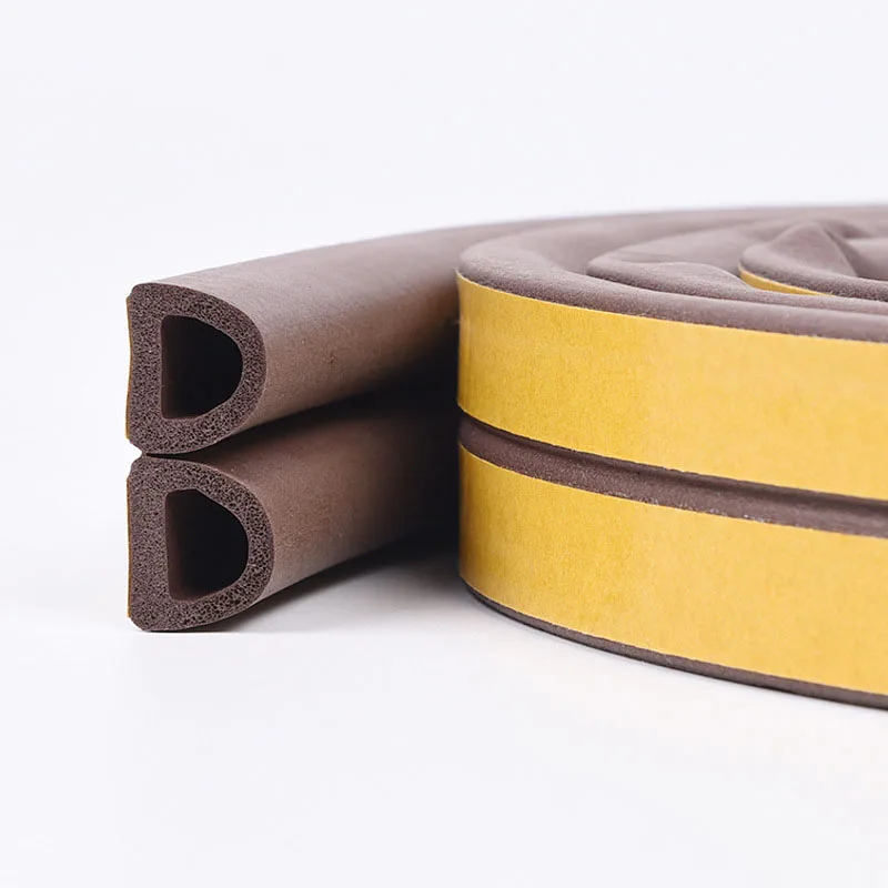 10 Meters DIPE Self-Adhesive Door And Window Sealing Strip Glass Window Anti-Collision Rubber Strip Foam Sound Insulation