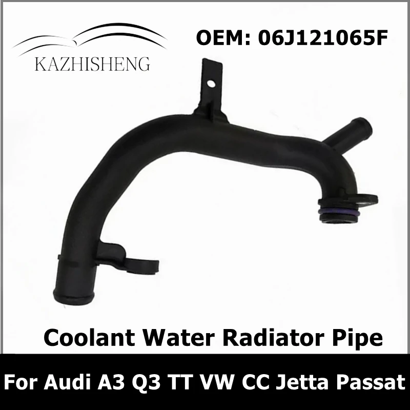 06J121065F Car Engine Coolant Water Radiator Pipe ABS Oil Resistant for Audi A3 Q3 TT VW CC Eos