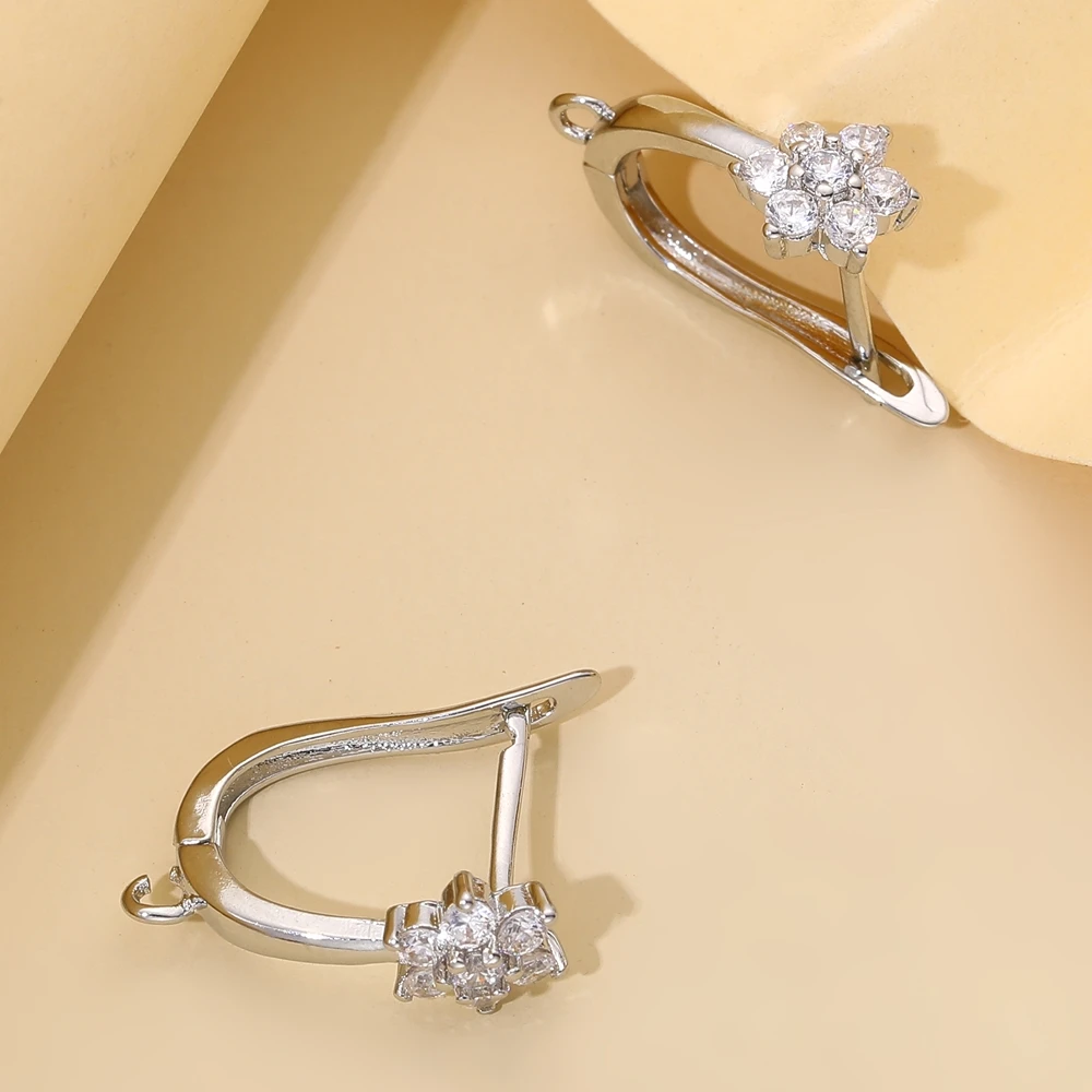 Juya DIY Gold versilbert Anti-Allergie Verschluss Ohrhaken Stiche Schwenzy Haken Zubehör für Braut Damen Ohrringe Herstellung – Detail 20
