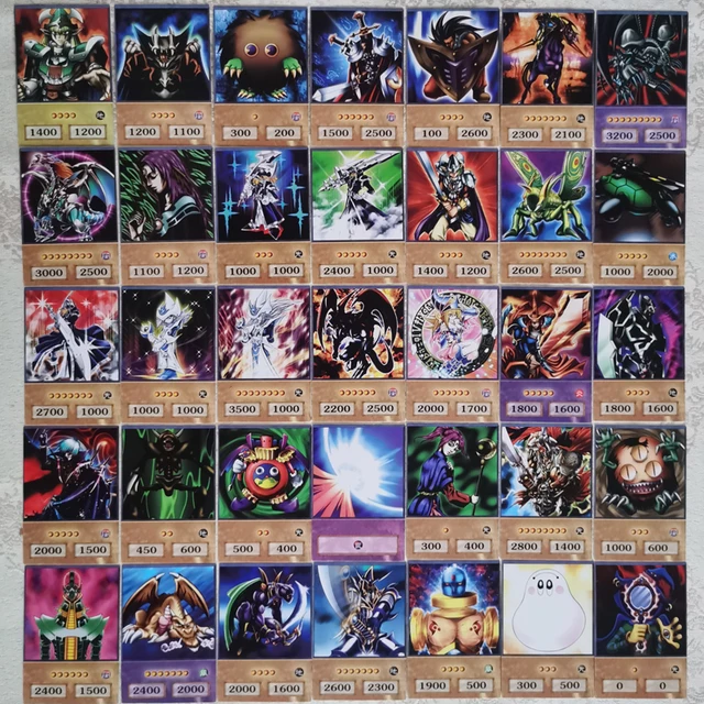 100PCS Yu Gi Oh Flash Card Japanese Different Anime Style Card Dueling Monsters Dark Magician DIY Game Collection Cards Toys 3