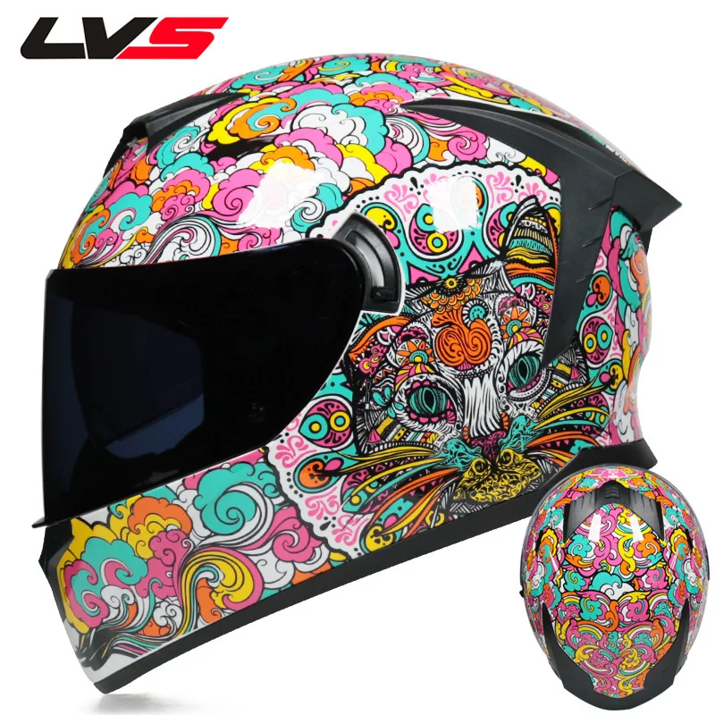 

New Best Selling Full Face Motorcycle Helmets Double Visors Racing Modular Dual Lens Motocross Motorbike Helmet Women Men Casco